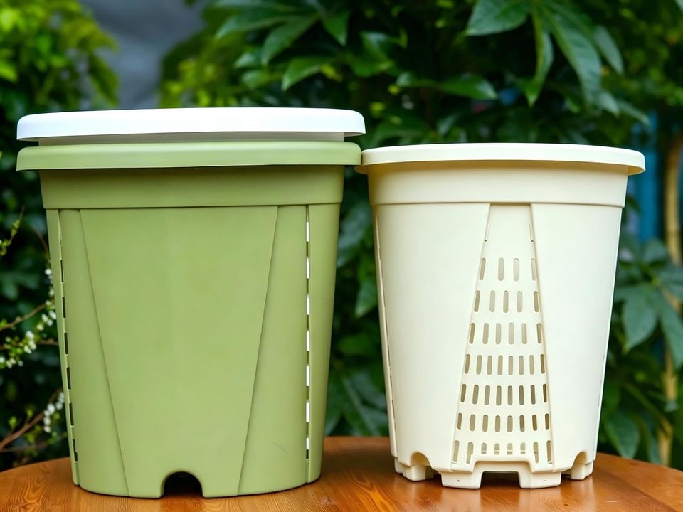Root control gallon nursery pots showing air-pruning side panels